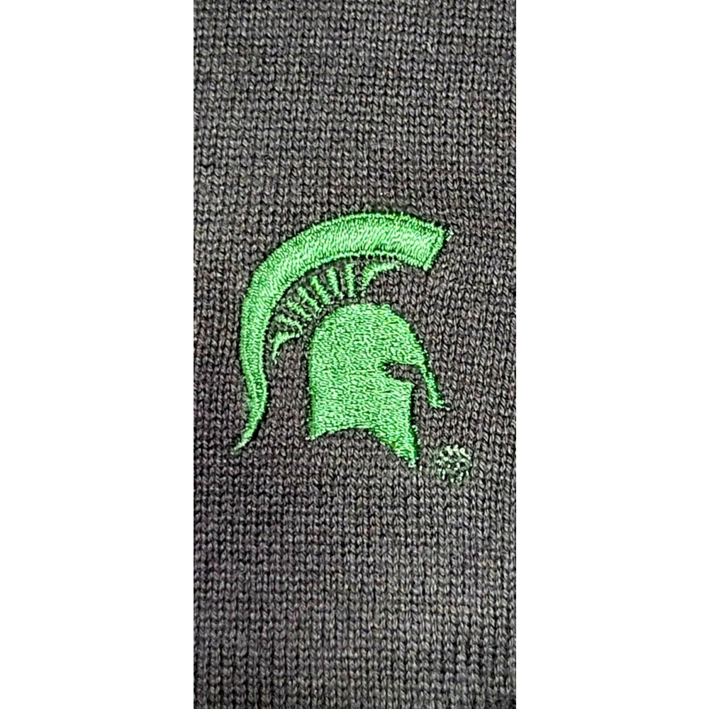 NWT Michigan State Black V Neck Mens Sweater XL Vantage Clothing For Men